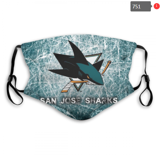 NHL San Jose Sharks Dust mask with filter->nhl dust mask->Sports Accessory